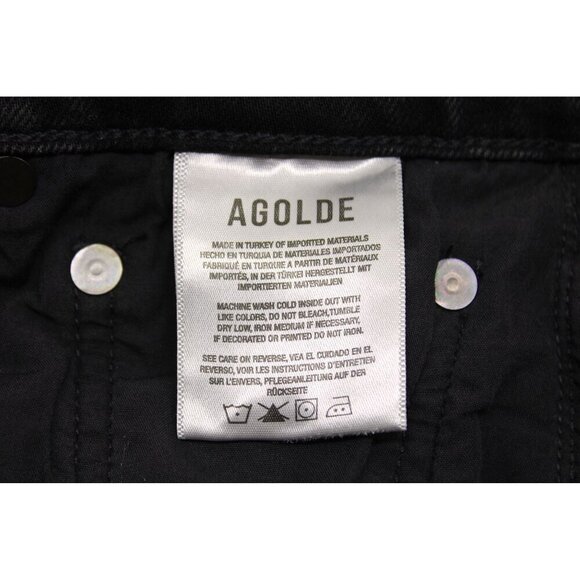 Agolde Women's Nico High Rise Slim Jeans Black Sz 28 - Picture 11 of 13